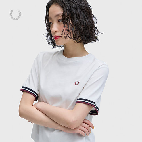 FREDPERRY合身短袖T恤简约时尚