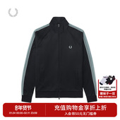 FRED 麦穗刺绣J1325 条纹立领拉链开衫 PERRY男士 休闲卫衣2025冬季