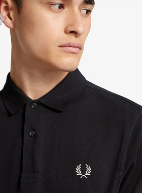 FRED PERRY男士POLO衫2025冬季休闲麦穗刺绣重磅短袖多彩T恤M6000