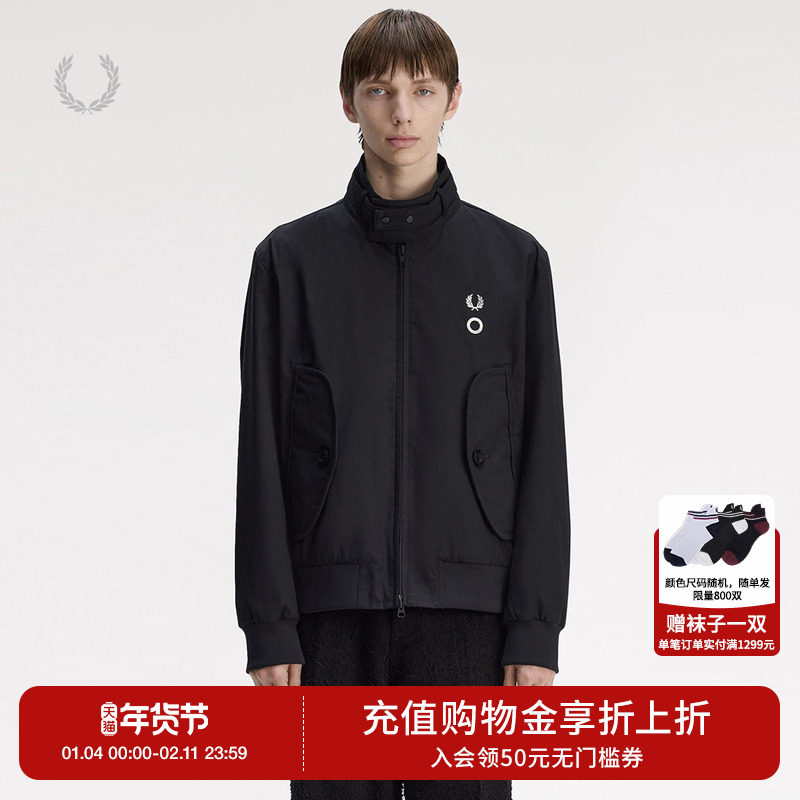 FRED PERRY.Craig Green男士休闲夹克2025冬季新款立领外套J1132