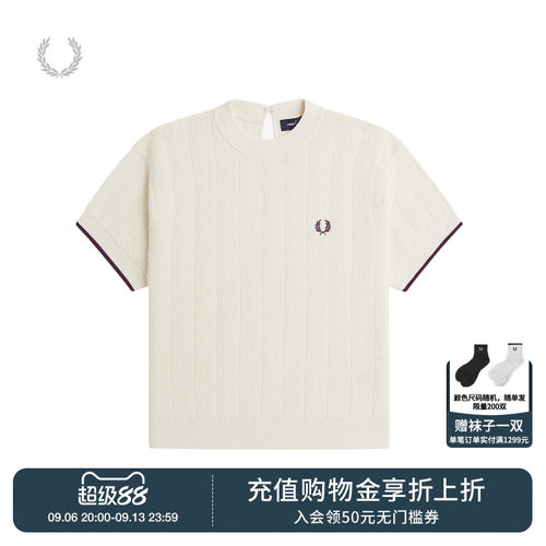 FREDPERRY短袖圆领针织衫