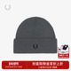 休闲帽子冬季 FRED PERRY男士 圆顶麦穗刺绣羊毛套头帽潮C8161