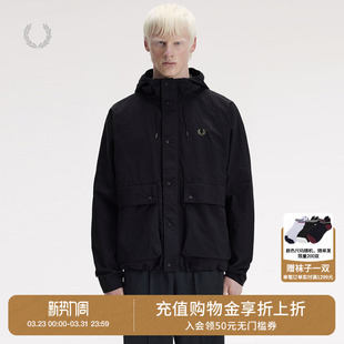 简约有型工装 FRED 新款 纯色连帽夹克2026春季 休闲外套 PERRY男装