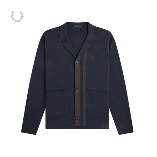 FREDPERRY翻领针织开衫