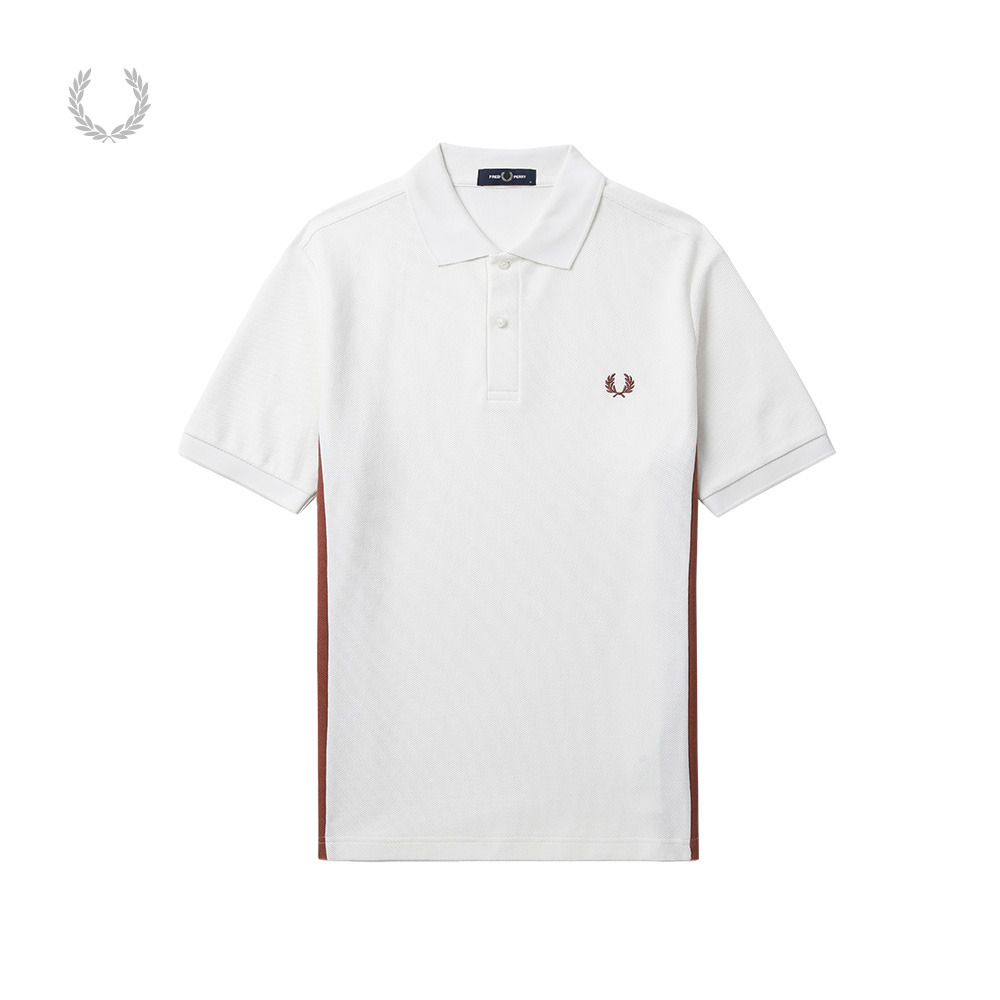 FRED PERRY男士休闲POLO衫2025夏季商务拼色宽松麦穗短袖潮M9875