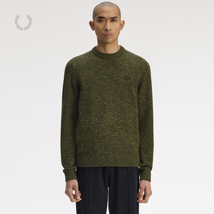 PERRY男士 长袖 休闲针织衫 新款 宽松麦穗刺绣K1549 2025冬季 FRED