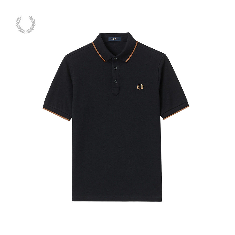 FRED PERRY男装翻领短袖polo衫2026夏季新款简约有型麦穗刺绣上衣