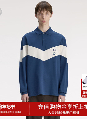 FRED PERRY.Craig Green男士休闲POLO衫2025冬季新款长袖M1143