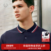 PERRY男士 POLO衫 2025冬季 FRED 商务短袖 重磅麦穗刺绣多彩T恤M3600