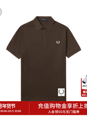 FRED PERRY.EXIT男士休闲POLO衫2025冬季新款麦穗刺绣短袖潮M1176