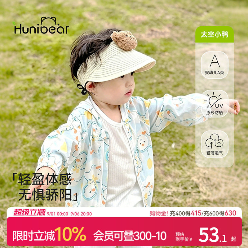 欢喜小熊宝宝防晒衣外套图片