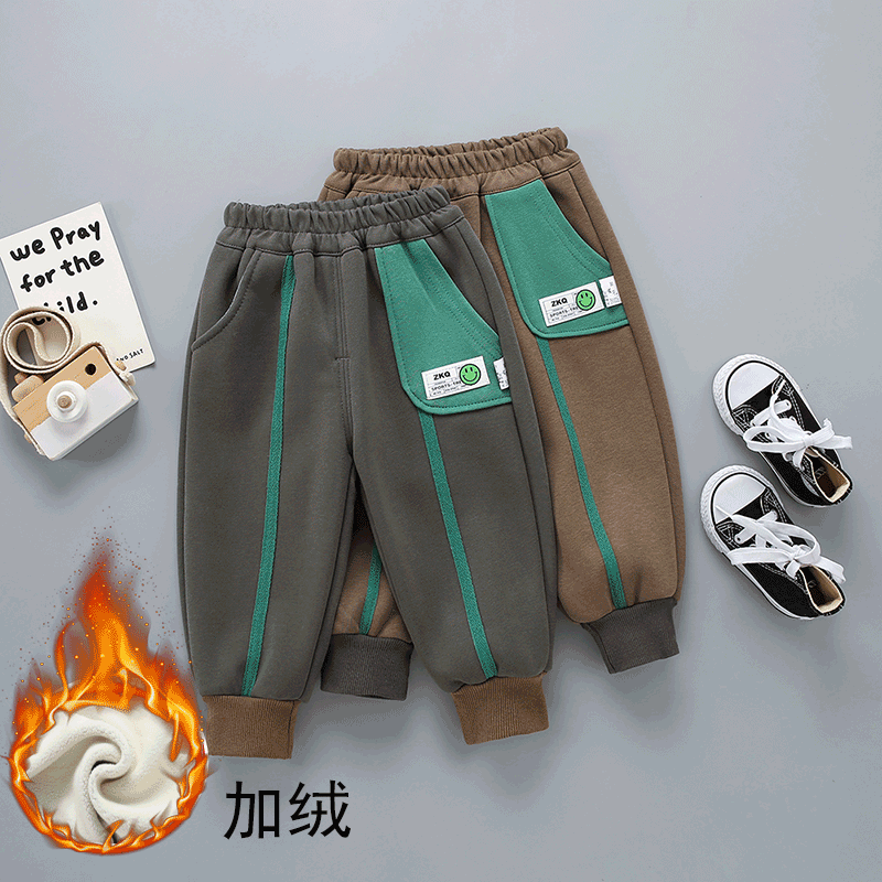 宝宝裤子秋冬加绒儿童休闲裤秋季加厚男童工装裤秋款卡通洋气长裤,童装/婴儿装/亲子装,裤子,淘宝优惠券,粉丝福利购,淘宝优惠卷
