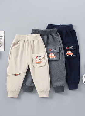 童装男童裤子春季新款儿童运动裤小宝宝秋季休闲裤子小童婴幼儿潮