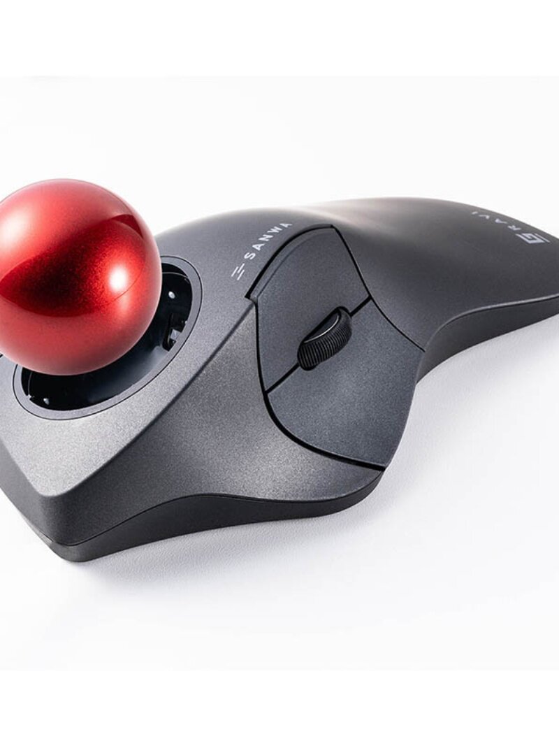 일본 SANWA 무선 마우스 인체공학적 트랙볼 듀얼 모드 자동 수직 도면 CAD 정밀 도면 PS