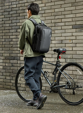 日本SANWA多功能电脑包3WAY出差通勤包AGS减负护脊35L大容量17寸反重力防泼水电脑包YKK拉链耐磨笔记本电脑包