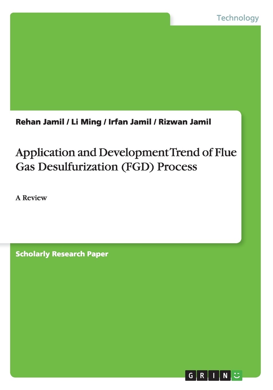 【预售 按需印刷】application and development trend of flue gas