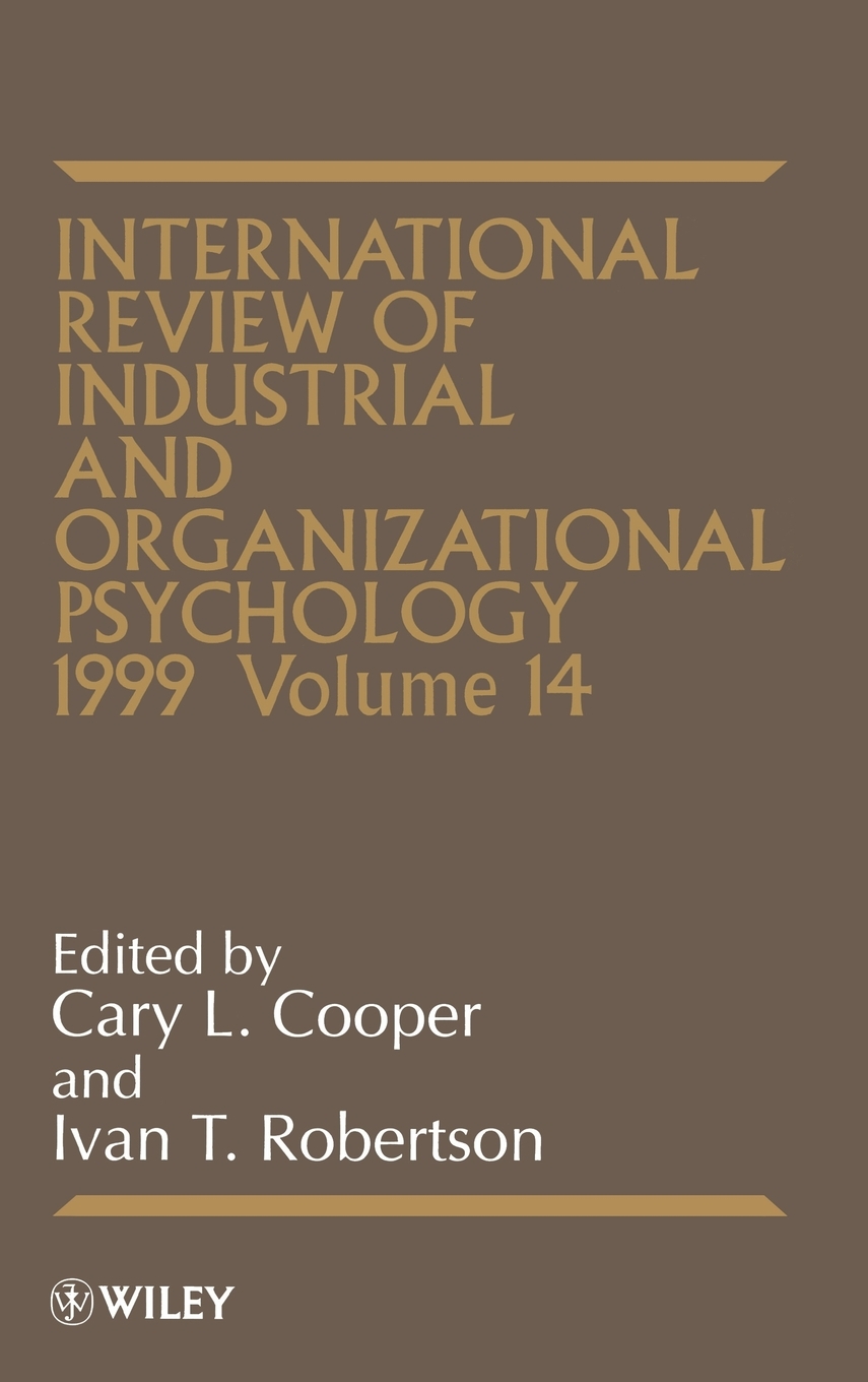 【预售 按需印刷】Int Rev of Indust   Org Psych 1999 V14 书籍/杂志/报纸 管理类原版书 原图主图