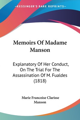 【预售 按需印刷】Memoirs Of Madame Manson