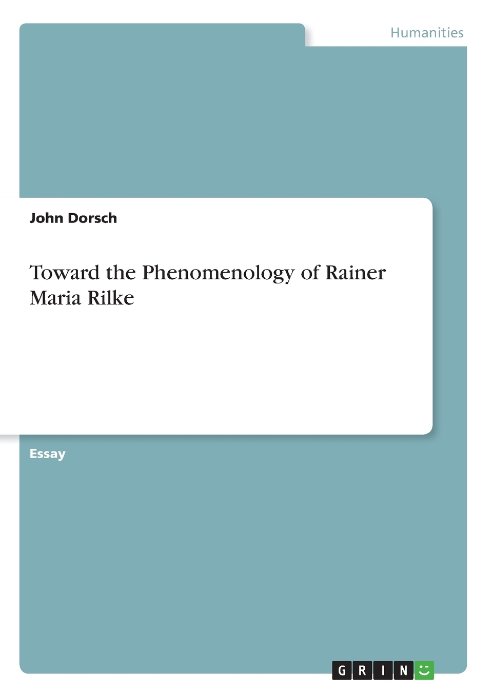 【预售 按需印刷】Toward the Phenomenology of Rainer Maria Rilke 书籍/杂志/报纸 社会科学类原版书 原图主图