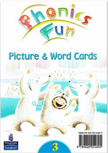 英文原版Phonics Fun : Word and Picture Cards 3香港朗文少儿英语自然拼读卡 教师单词卡，Longman Asia Ltd ,Hong Ko 中图