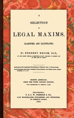 【预售 按需印刷】A Selection of Legal Maxims