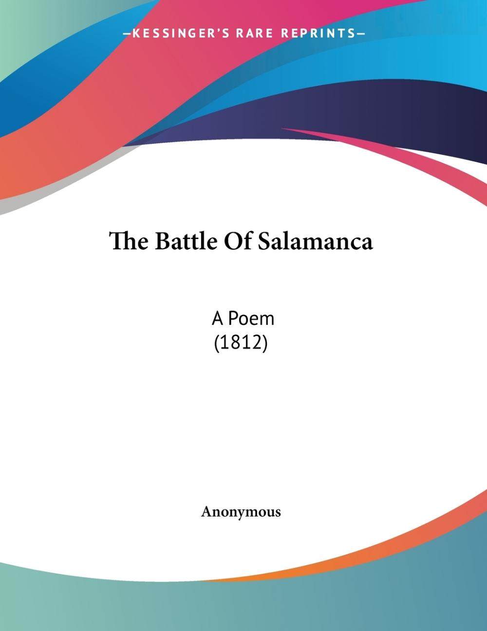 【预售 按需印刷】the battle of salamanca
