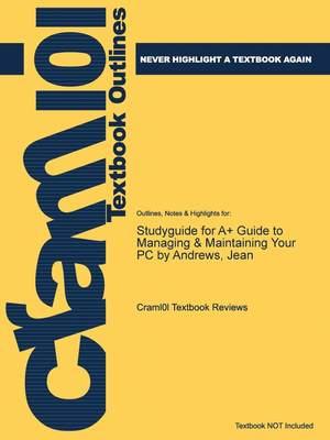 预售 按需印刷 Studyguide for A+ Guide to Managing & Maintaining Your PC by Andrews  Jean