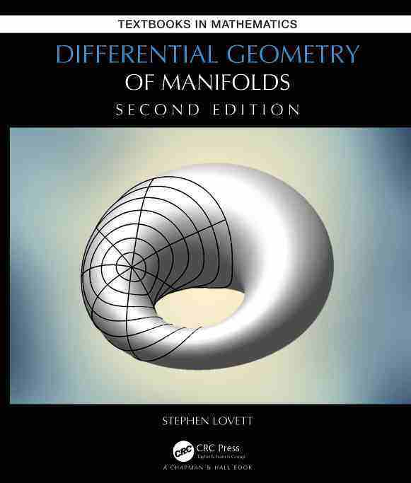 预售 按需印刷 differential geometry of manifolds