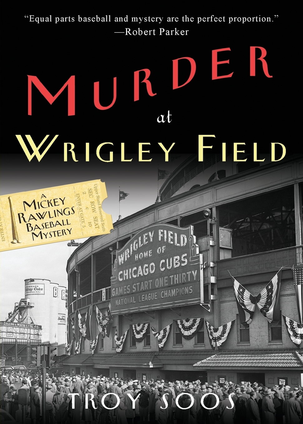 预售 按需印刷Murder at Wrigley Field  A Mickey Rawlings Baseball Mystery 书籍/杂志/报纸 原版其它 原图主图