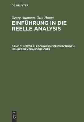 预售 按需印刷 Integralrechnung der Funktionen mehrerer Ver?nderlicher