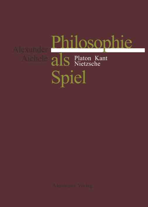 预售按需印刷 Philosophie als Spiel-封面