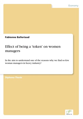 预售 按需印刷 Effect of being a  token  on women managers