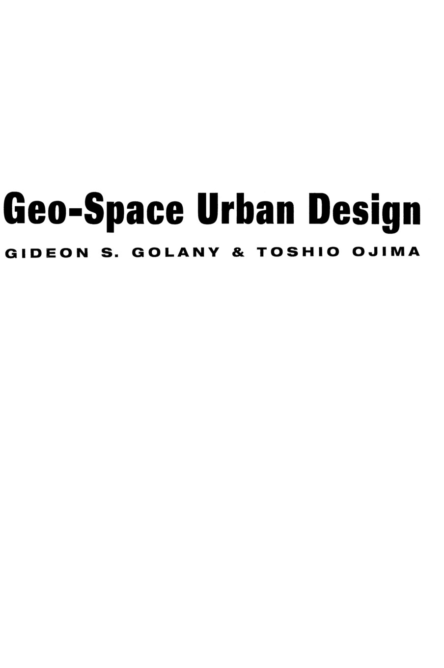 【预售 按需印刷】geo-space urban design