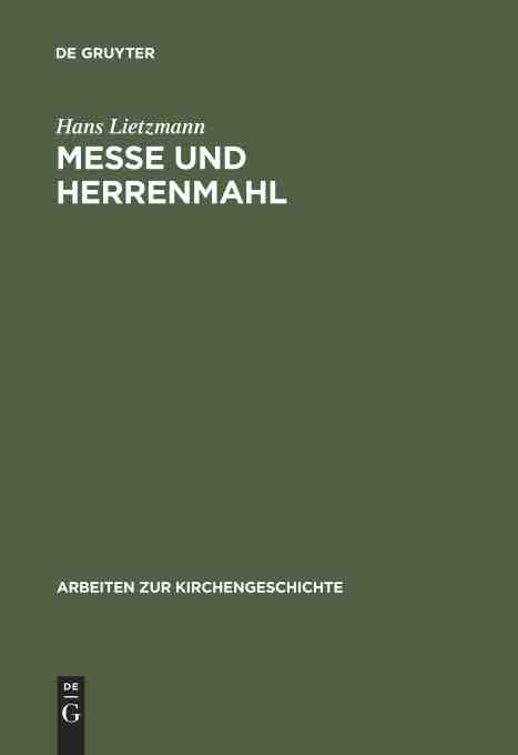 预售 按需印刷 Messe und Herrenmahl 书籍/杂志/报纸 原版其它 原图主图