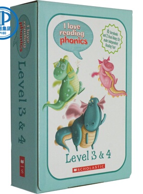 I Love Reading Phonics L3 4学乐分级读物阅读自然发音16册附2CD