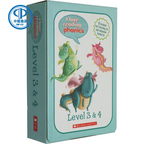 I Love Reading Phonics L3 4学乐分级读物阅读自然发音16册附2CD
