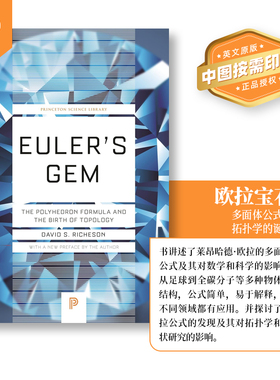 普林斯顿预售 欧拉宝石:多面体公式和拓扑学的诞生 Euler's Gem 英文原版   [9780691191379]