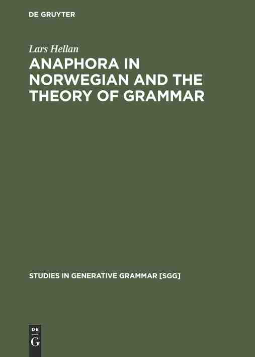 预售 按需印刷 Anaphora in Norwegian and the Theory of Grammar 书籍/杂志/报纸 进口教材/考试类/工具书类原版书 原图主图