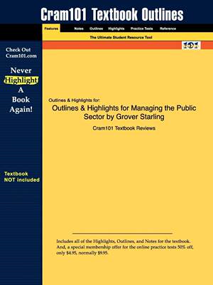 预售 按需印刷 Outlines & Highlights for Managing the Public Sector by Grover Starling