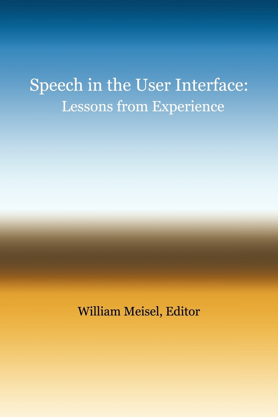 预售按需印刷 Speech in the User Interface