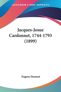 1899 预售 1744 Josue 1793 Cardonnet 按需印刷Jacques