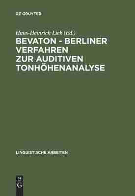 预售 按需印刷 BEVATON   Berliner Verfahren zur auditiven Tonh?henanalyse