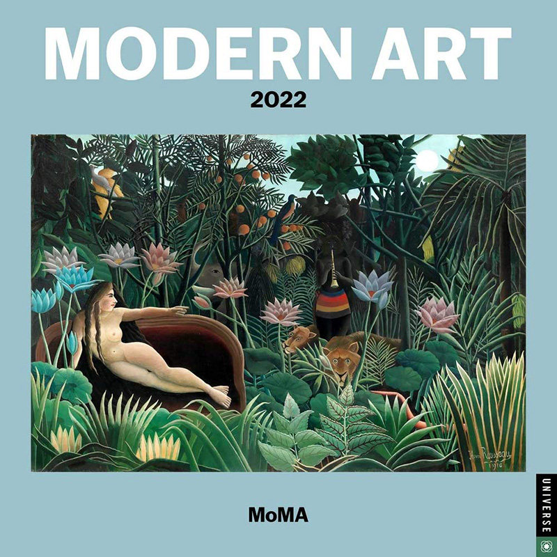 现代艺术 2022年日历 挂历 英文原版 Modern Art 2022 Wall Calendar 新年礼物 艺术 中图