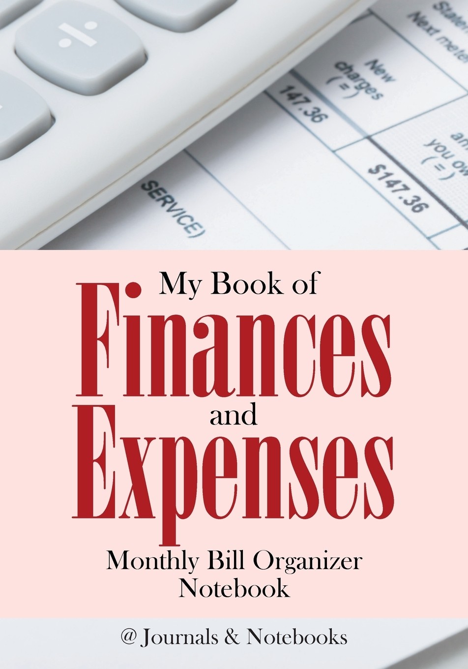 monthly bill organizer notebook.