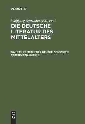 预售 按需印刷 Register der Drucke  Sonstigen Textzeugen  Initien