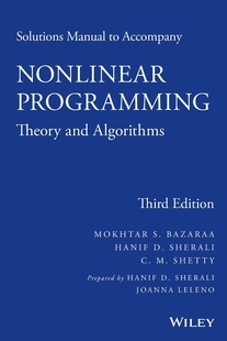 Accompany Nonlinear And 预售 Programming Manual 按需印刷Solutions Theory Algorithms