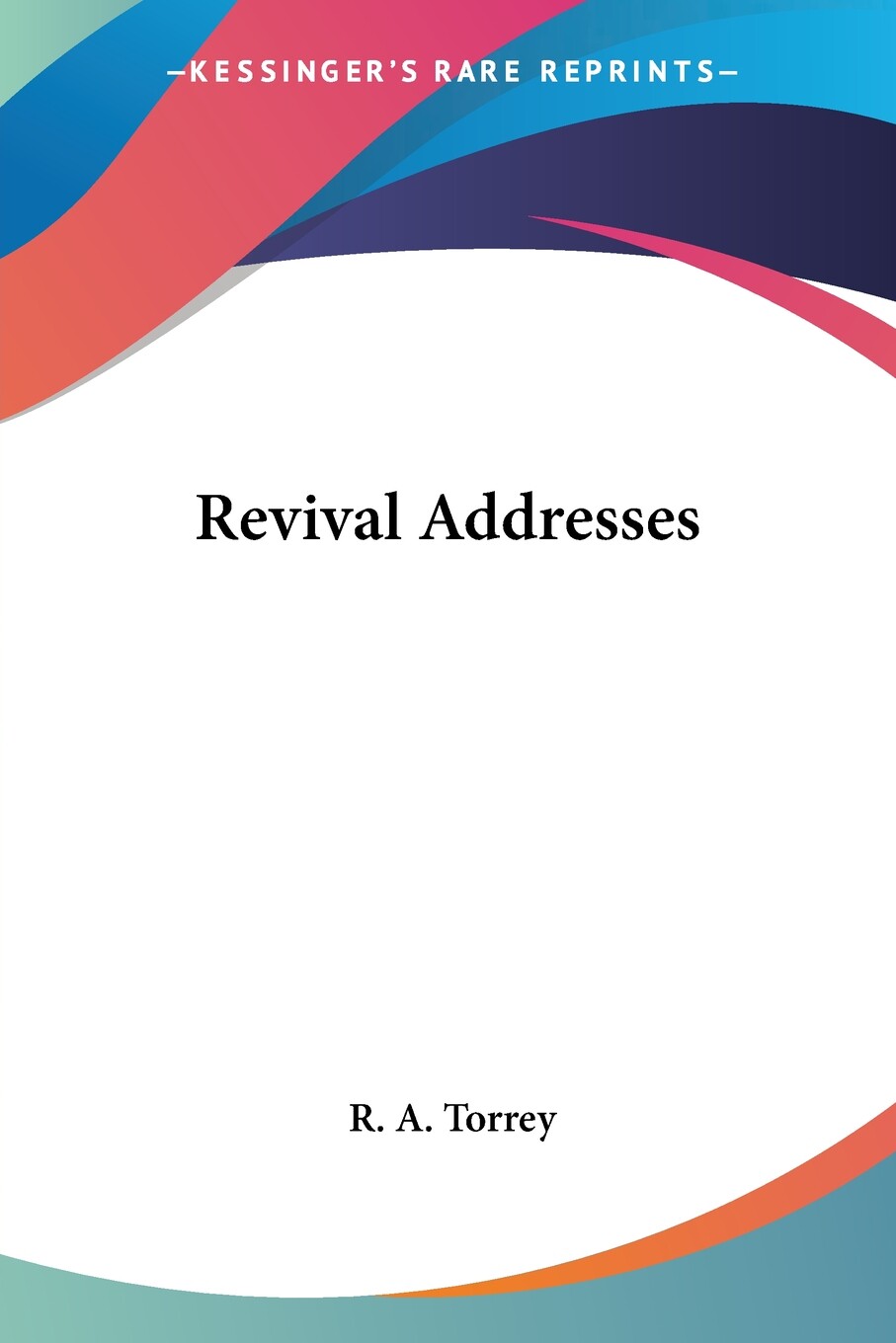 【预售 按需印刷】revival addresses