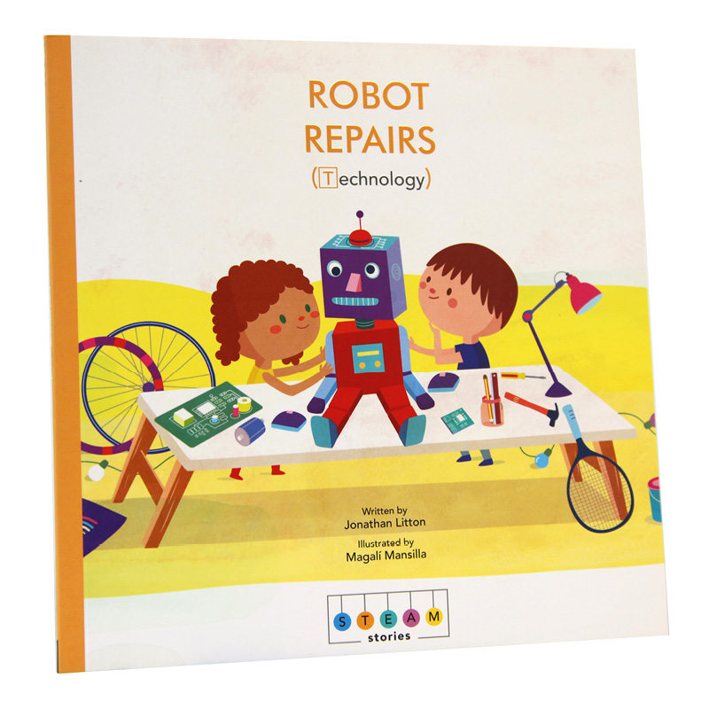 robot repairs (technology)蒸汽层:机器人维修(技术) 儿童绘本