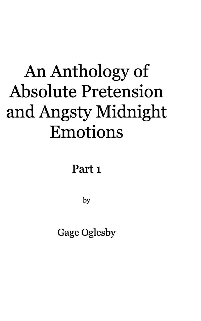 【预售按需印刷】An Anthology of Absolute Pretention and Angsty Midnight Emotions Part 1