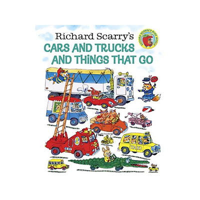 原版Cars and Trucks and Things That Go汽车与货车 英文原版儿童绘本图书 斯凯瑞轱辘轱辘转